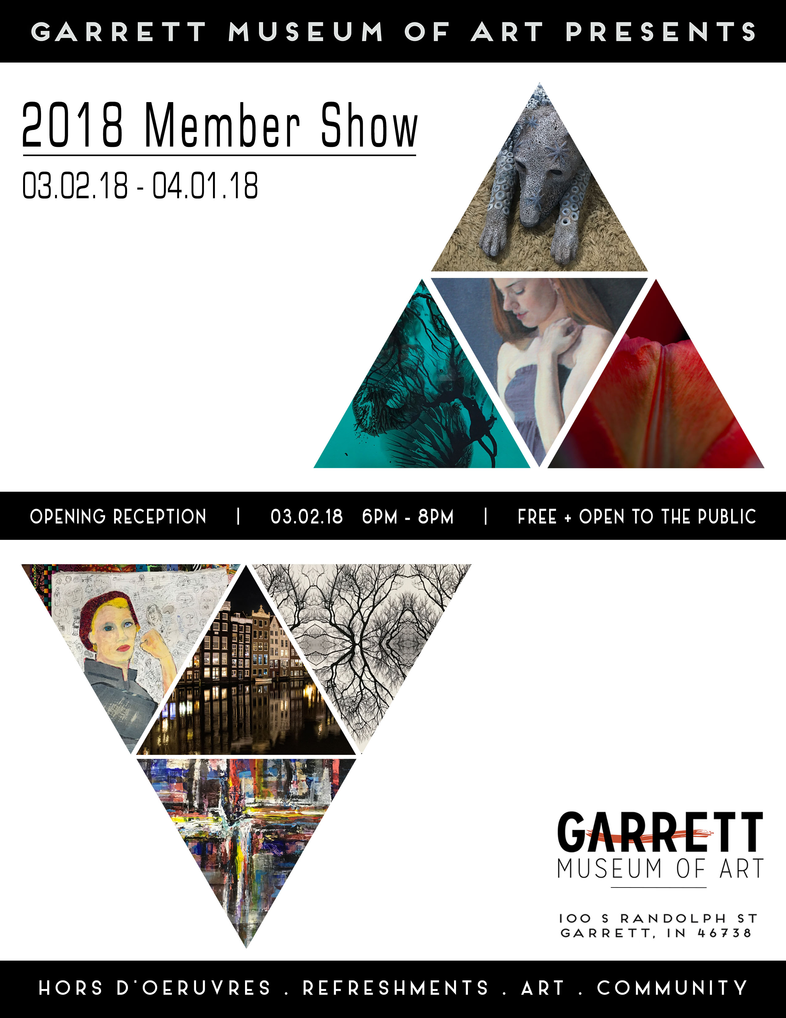 2018 Member Show at Garrett Museum of Art in Garrett, Indiana