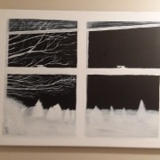 April Weller (Fort Wayne, Indiana) - "Negative Illusions" - Acrylic on Canvas