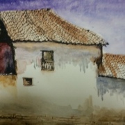 Karen Starn (Indiana) - "Adobe" - Watercolor