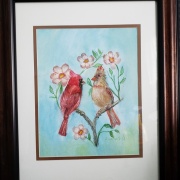 Suzanne Schuckel (New Haven, Indiana) - "Crimson Love" - Watercolor