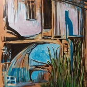 Jennifer Buss (Kendallville, Indiana) - "Abandoned" - Acrylic on Canvas