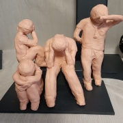 Cynthia King (Fort Wayne, Indiana) - "Frontline Exhaustion" - Ceramic