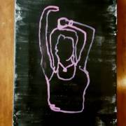 Rosalee Harvey (Fort Wayne, Indiana) - "The Stretch" - Acrylic