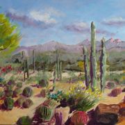 Betty-lee Hepworth (Angola, Indiana) - "Colorful Desert" - Acrylic