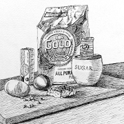 Dani Kiefer - "Don't Eat, Just Draw" - Pen, Ink