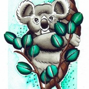 Hailey Sueoka (Indiana) - "Koala" - Watercolor