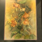 Linda Flatley (Fort Wayne, Indiana) - "Sunflowers" - Watercolor