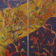 Anne Elisabeth Høgh (Denmark) - "Covid 19" - Acrylic on Canvas