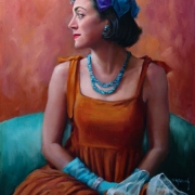 Susan Perrish (Detroit, Michigan) - The Marvelous Ms. Quesada" - Oil