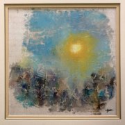 Patrick Hunter (Indiana) - "Untitled 1" - Encaustic Wax Monoprint on Rice Paper
