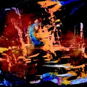 Valerie Hunter (Indiana) - "Who's There?" - Encaustic Wax, Pan Pastels