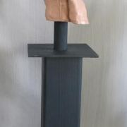 Cynthia King (Fort Wayne, Indiana) - "Pandemic Elderly Sufferer" - Ceramic Clay Sculpture