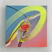 Erik Minter (New Jersey) - "win-a-TRIP-2" - Acrylic, Spray Paint, Ink on Canvas