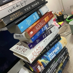 Kasey's stack of new books added