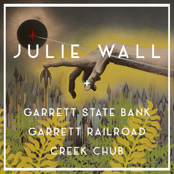Julie Wall Echoes of Diana, new art exhibition at the Garrett Museum of Art in Garrett, Indiana