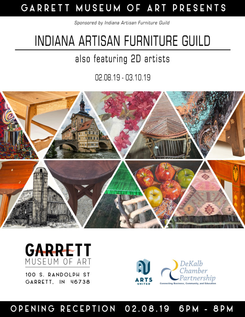 Indiana Artisan Furniture Guild at the Garrett Museum of Art