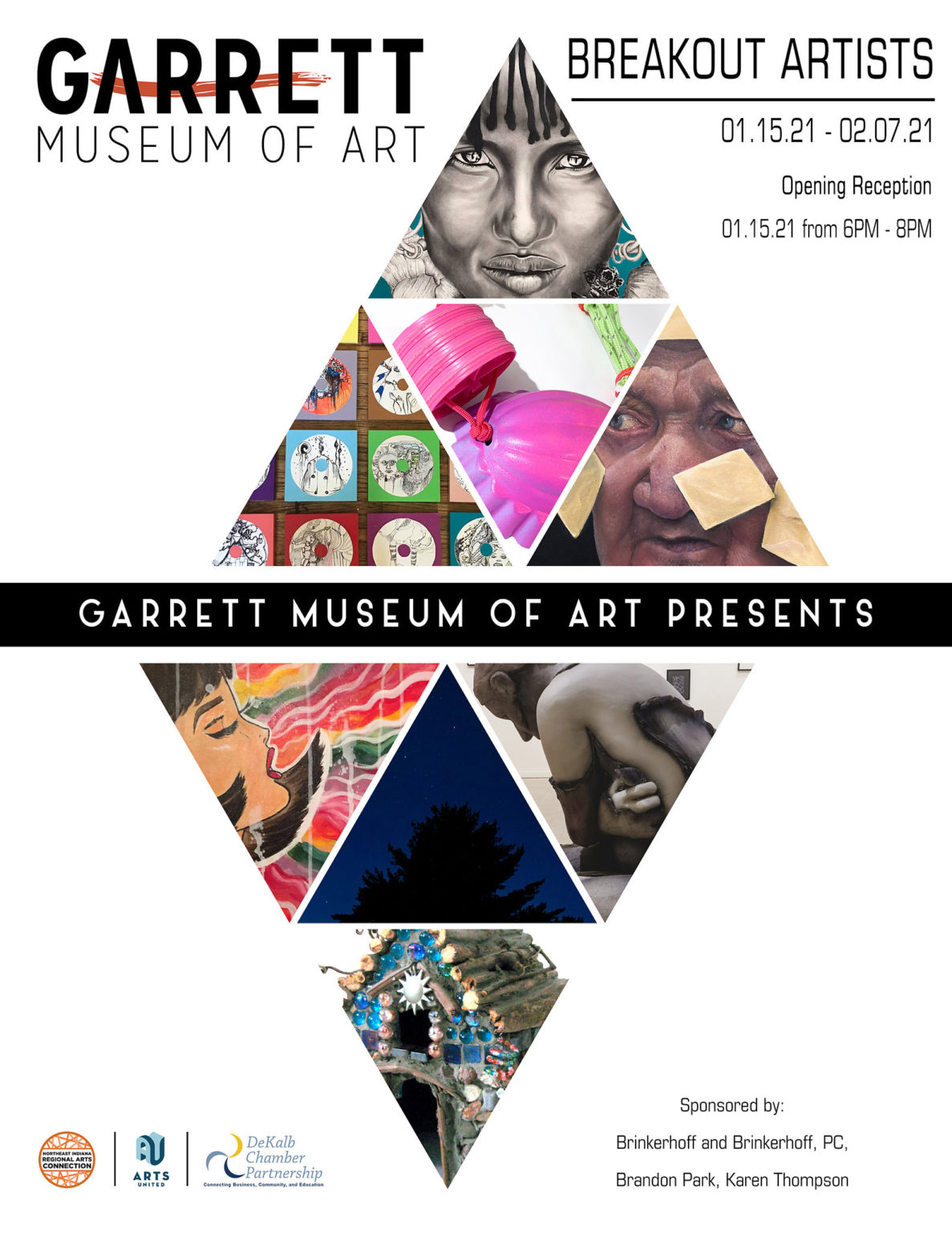 Show Opening Breakout Artists 2021 Garrett Museum of Art